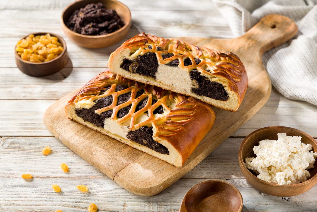 Творожный пирог с маком