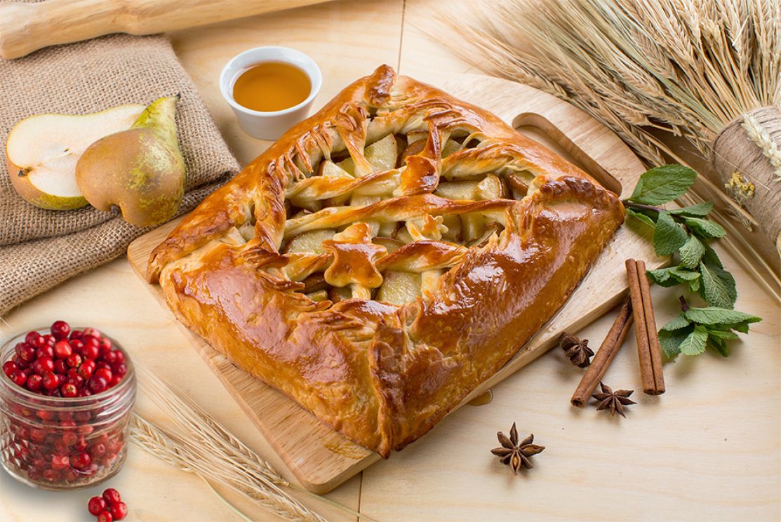 Пирог с яблоками и клюквой, пошаговый рецепт на ккал, фото, ингредиенты - Светлана