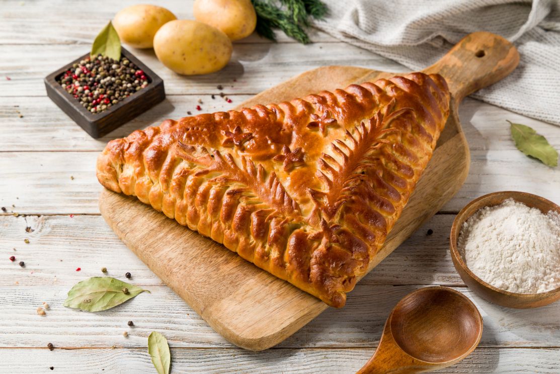 с картофелем и курицей