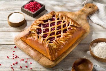 пирог с малиной