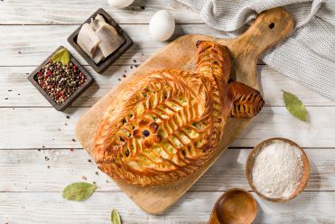 пирог с сельдью